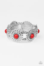 Load image into Gallery viewer, Paparazzi Bountiful Blossoms - Red Bracelet
