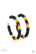 Load image into Gallery viewer, Paparazzi Bodaciously Beaded - Black Earring
