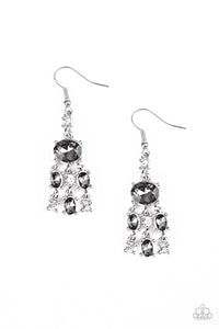Paparazzi Demurely Divine - Silver Earrings