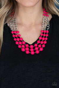 Paparazzi A La Vogue - Pink Necklace