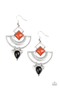 Paparazzi Geo Gypsy - Multi Earrings