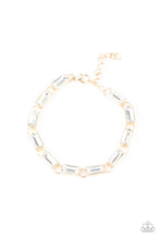 Load image into Gallery viewer, Paparazzi Irresistibly Icy - Gold Bracelet
