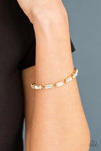 Load image into Gallery viewer, Paparazzi Irresistibly Icy - Gold Bracelet
