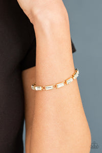 Paparazzi Irresistibly Icy - Gold Bracelet