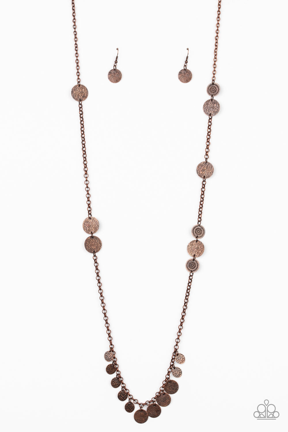 Paparazzi Trailblazing Trinket - Copper Necklace