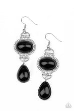 Load image into Gallery viewer, Paparazzi Icy Shimmer - Black Earring
