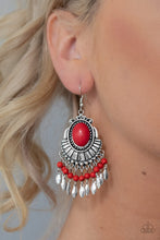 Load image into Gallery viewer, Paparazzi Eco Trip - Red Earrings
