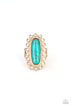 Load image into Gallery viewer, Paparazzi Mystic Oasis - Gold Ring
