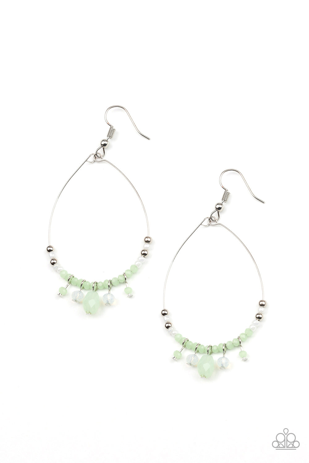 Paparazzi Exquisitely Ethereal - Green Earring
