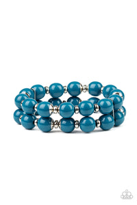 Paparazzi Bubble Blast Off - Blue Bracelet