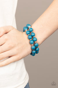 Paparazzi Bubble Blast Off - Blue Bracelet