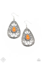 Load image into Gallery viewer, Paparazzi Floral Frill - Orange Earrings
