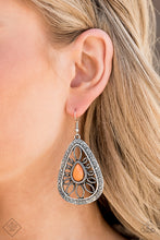 Load image into Gallery viewer, Paparazzi Floral Frill - Orange Earrings
