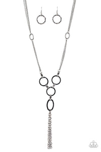Paparazzi Metro Mechanics - Black Necklace