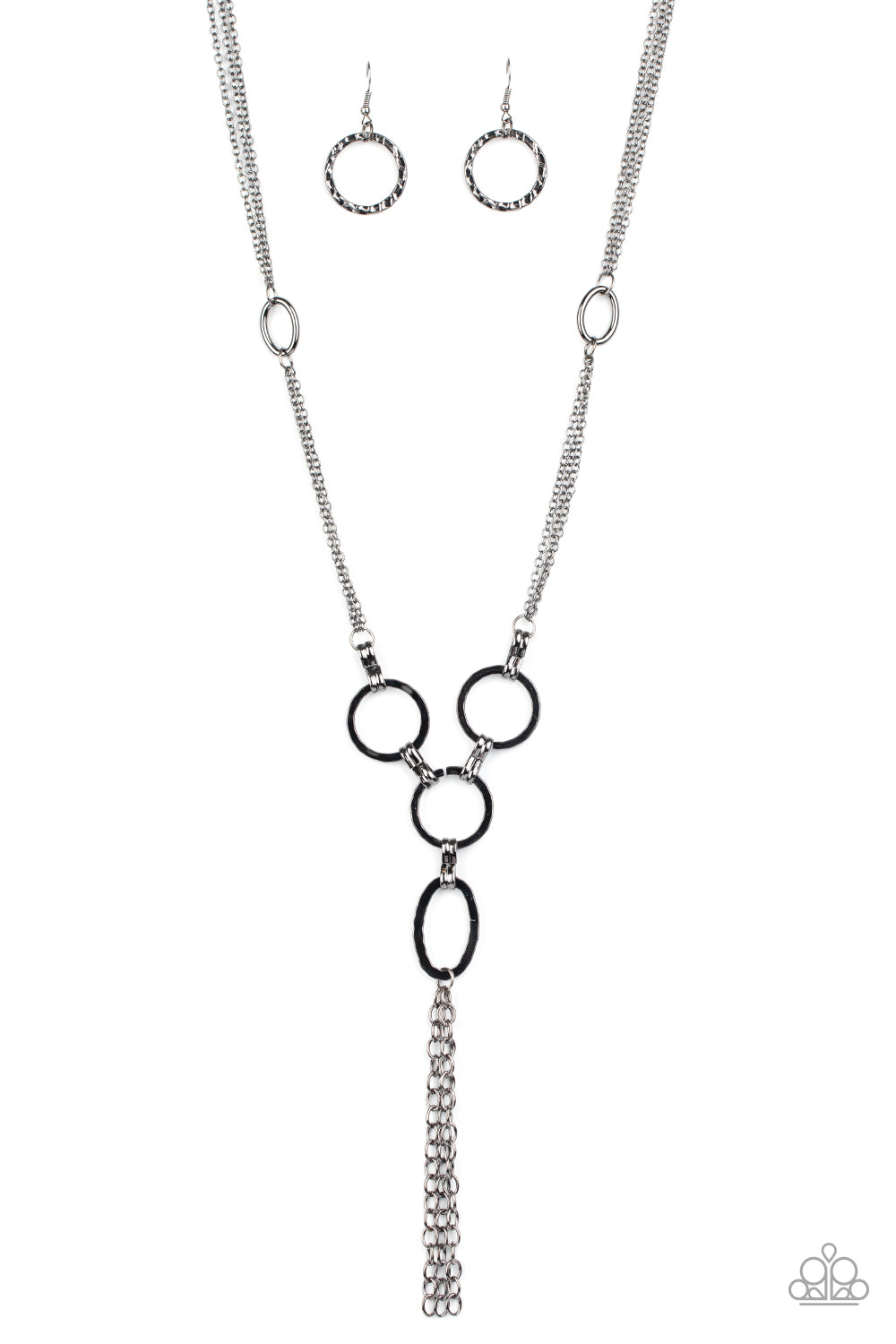 Paparazzi Metro Mechanics - Black Necklace
