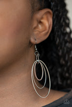 Load image into Gallery viewer, Paparazzi Shimmer Surge - Black Earring
