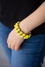 Load image into Gallery viewer, Paparazzi Bubble Blast Off - Yellow Bracelet
