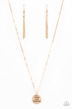 Load image into Gallery viewer, Paparazzi Freedom Isnt Free - Gold Necklace
