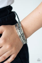 Load image into Gallery viewer, Paparazzi A Piece of The Action - Silver Bracelet
