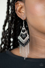 Load image into Gallery viewer, Paparazzi Trending Transcendence - Black Earring
