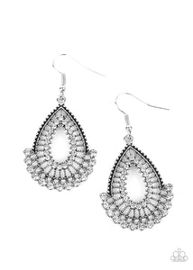 Paparazzi Castle Collection - White Earrings