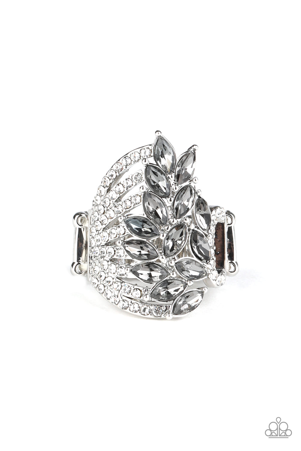 Paparazzi Clear-Cut Cascade - Silver Ring