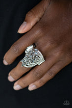 Load image into Gallery viewer, Paparazzi Clear-Cut Cascade - Silver Ring
