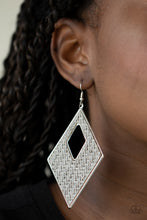 Load image into Gallery viewer, Paparazzi Woven Wanderer - Silver Earring
