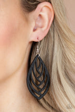Load image into Gallery viewer, Paparazzi Out of the Woodwork - Black Earring
