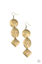 Load image into Gallery viewer, Paparazzi Mixed Movement - Brass Earring
