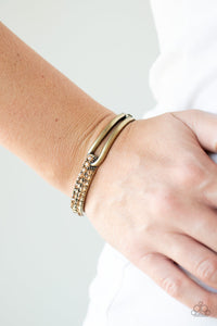 Paparazzi Freeze! - Brass Bracelet