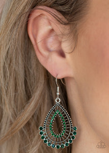 Paparazzi Castle Collection - Green Earring