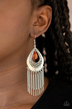 Load image into Gallery viewer, Paparazzi Scattered Storms - Red Earring
