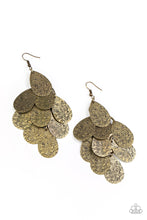 Load image into Gallery viewer, Paparazzi Hibiscus Harmony - Brass Earring

