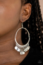 Load image into Gallery viewer, Paparazzi Speed of SPOTLIGHT - Silver Earrings
