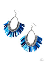 Load image into Gallery viewer, Paparazzi Fine-Tuned Machine - Blue Earrings
