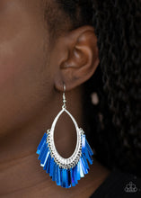 Load image into Gallery viewer, Paparazzi Fine-Tuned Machine - Blue Earrings
