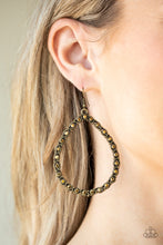 Load image into Gallery viewer, Paparazzi Galaxy Gardens - Brass Earring
