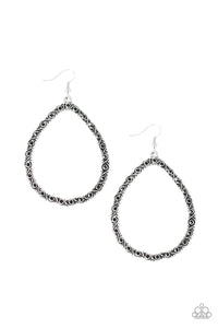 Paparazzi Galaxy Gardens - Black Earring