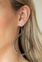 Load image into Gallery viewer, Paparazzi Galaxy Gardens - Black Earring
