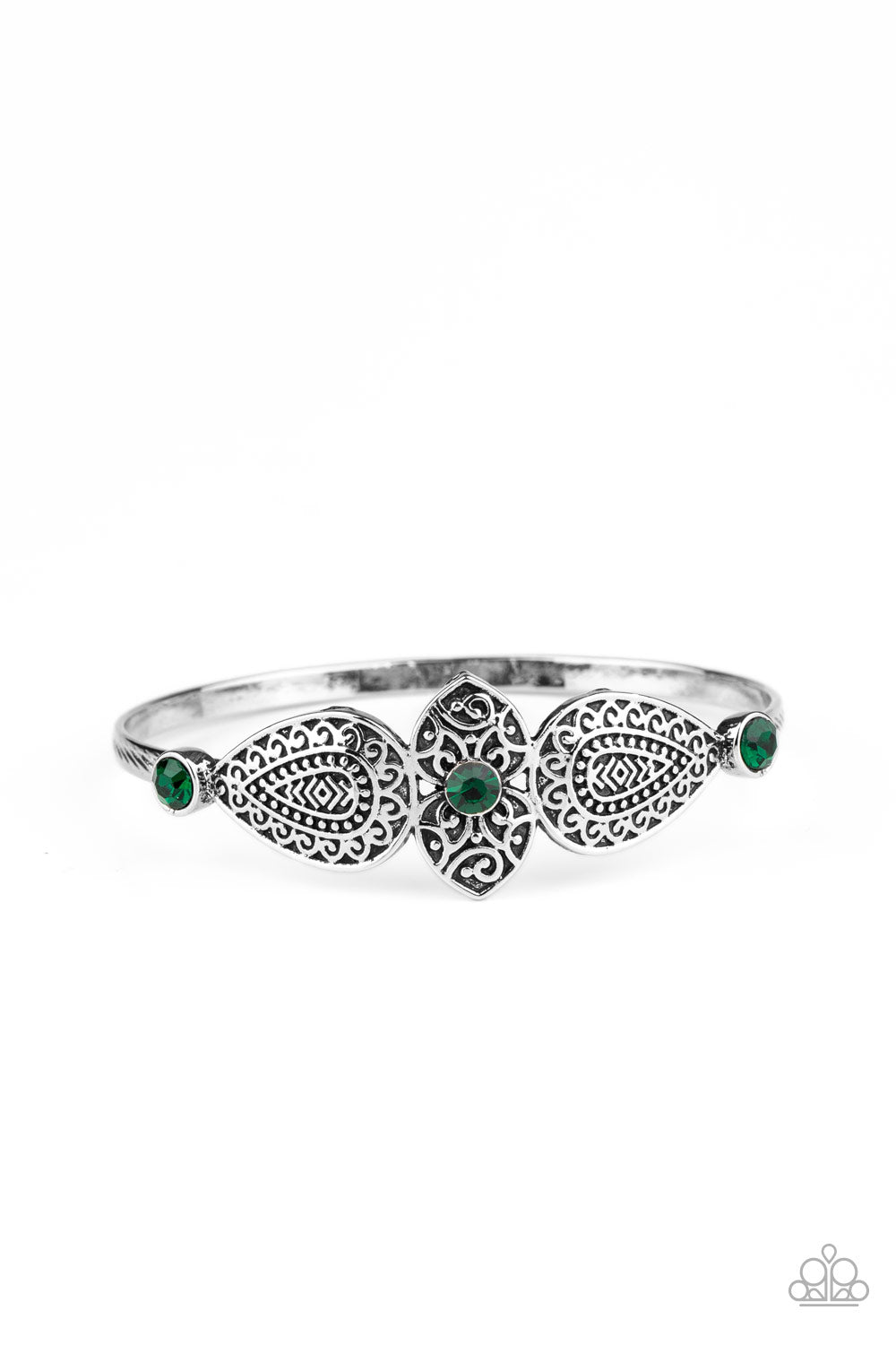Paparazzi Flourishing Fashion - Green Bracelet