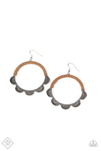 Load image into Gallery viewer, Paparazzi Tambourine Trend - Brown Earring
