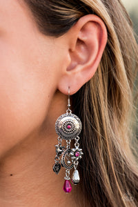 Paparazzi Springtime Essence - Pink Earring