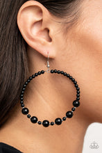 Load image into Gallery viewer, Paparazzi Boss Posh - Black Earring
