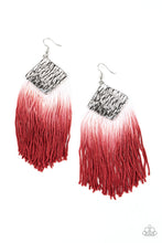 Load image into Gallery viewer, Paparazzi DIP The Scales - Red Earrings
