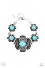 Load image into Gallery viewer, Paparazzi Badlands Blossom - Blue Bracelet
