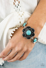 Load image into Gallery viewer, Paparazzi Badlands Blossom - Blue Bracelet
