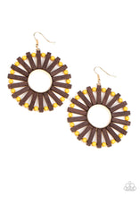 Load image into Gallery viewer, Paparazzi Solar Flare - Yellow Earrings
