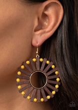 Load image into Gallery viewer, Paparazzi Solar Flare - Yellow Earrings
