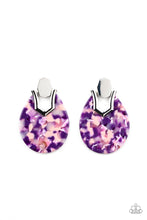 Load image into Gallery viewer, Paparazzi HAUTE Flash - Purple Earring
